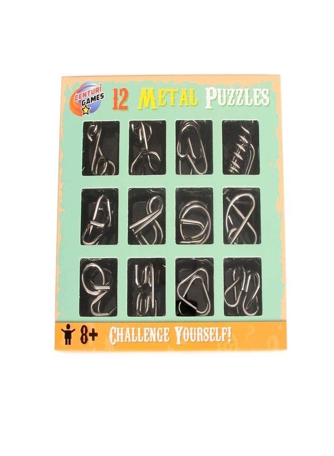 Space Enterprises Brain Teaser Stainless Steel Metal Puzzle (Pack of 12) - Image 1