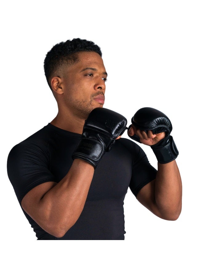 Sanabul  BATTLE FORGED 7 OZ MMA GLOVES BLACK - Image 1