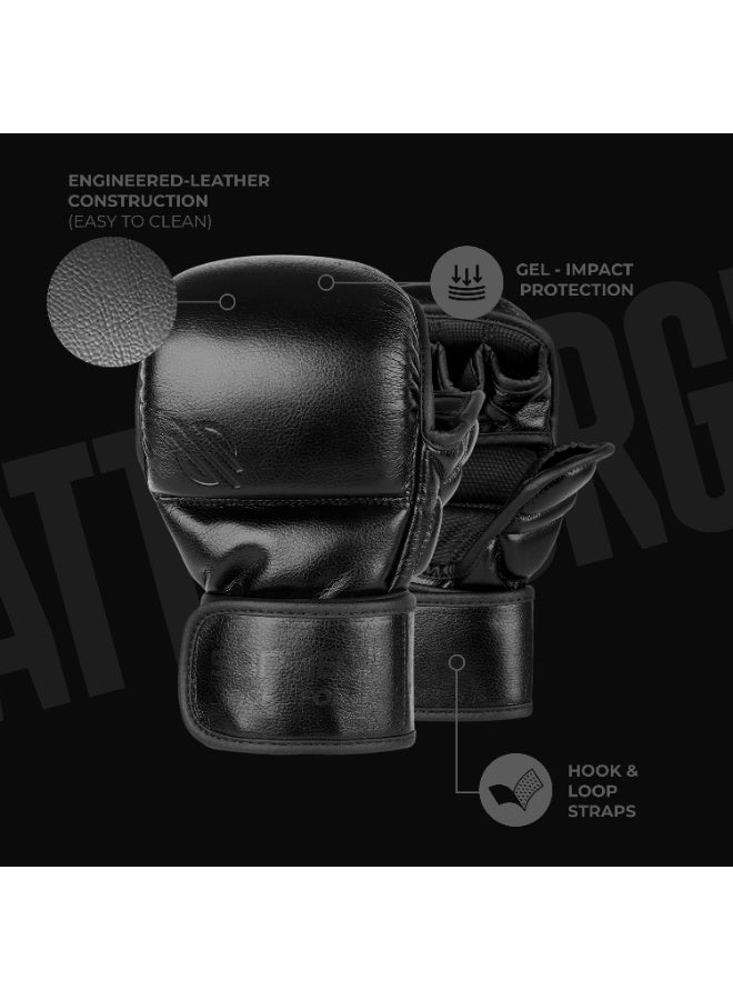 Sanabul  BATTLE FORGED 7 OZ MMA GLOVES BLACK - Image 3