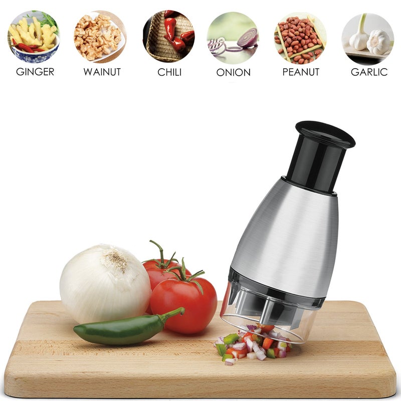 KAYCROWN Best Utensils Premium Stainless Steel Chopper And Dicer Chop Veggies Herbs And Nuts With Ease Black - Image 5