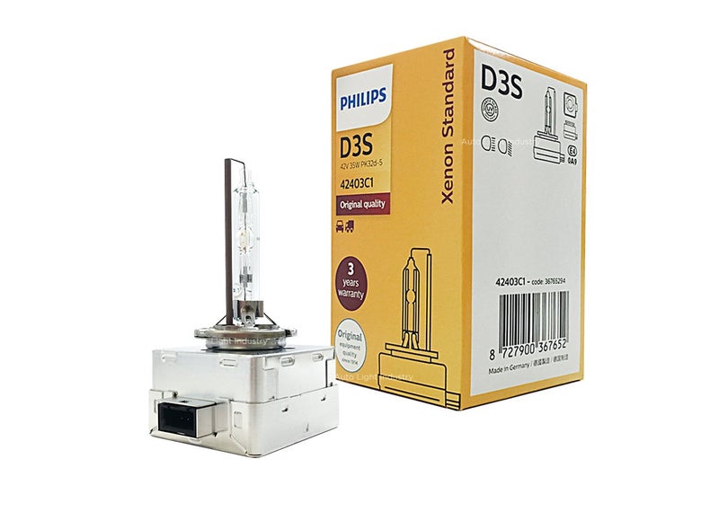 Philips مصباح زينون HID بديل OEM PHILIPS D3S 4300K XenStart 42403C1 35W DOT ألمانيا - عبوة من 1 من ALI - Image 1