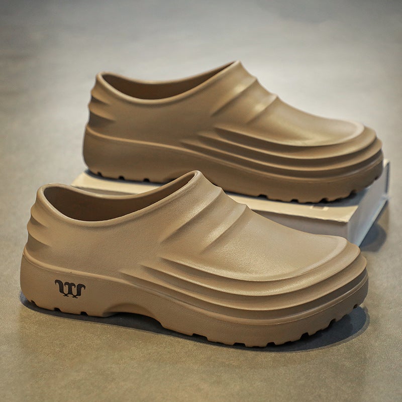 Chef Shoes Men'S Non-Slip Waterproof Oil-Proof Wear-Resistant Kitchen Special Labor Protection Soft Sole Work Shoes Large Size Shoes - Image 3