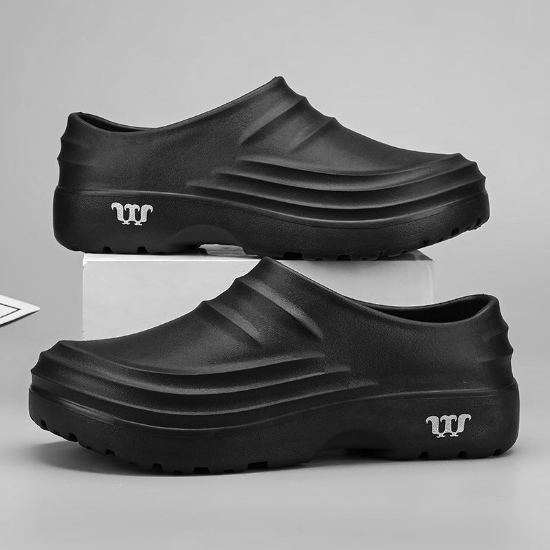 Chef Shoes Men'S Non-Slip Waterproof Oil-Proof Wear-Resistant Kitchen Special Labor Protection Soft Sole Work Shoes Large Size Shoes - Image 5