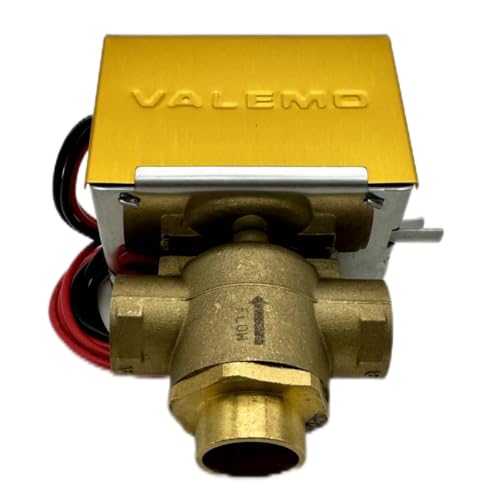 Valemo V3313-A1S Motorized Zone Valve, 3-Way, 3/4" Sweat, Normally Closed, 24 VAC with End Switch - Image 3