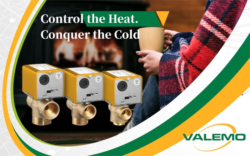 Valemo V3313-A1S Motorized Zone Valve, 3-Way, 3/4" Sweat, Normally Closed, 24 VAC with End Switch - Image 4