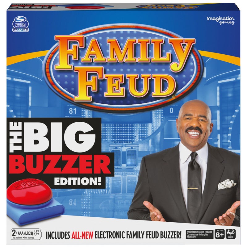 SPIN MASTER Family Feud Blockbuster Edition, Movie Trivia Survey Showdown Board Game for Ages 12 & up - Image 1