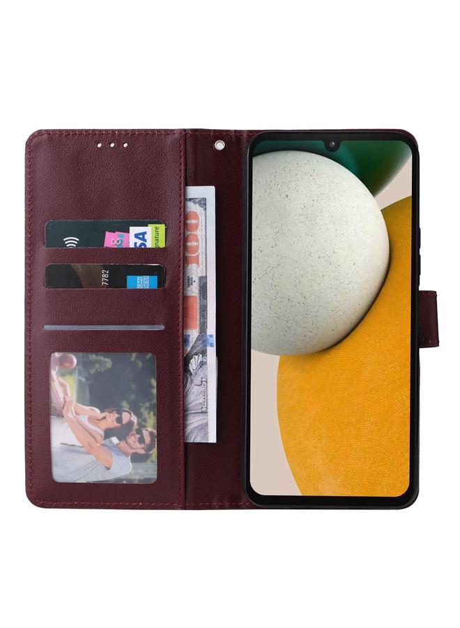 اس-توب جراب لهاتف Samsung Galaxy A15، جراب جلدي متعدد الوظائف بثلاث فتحات للبطاقات - Image 4