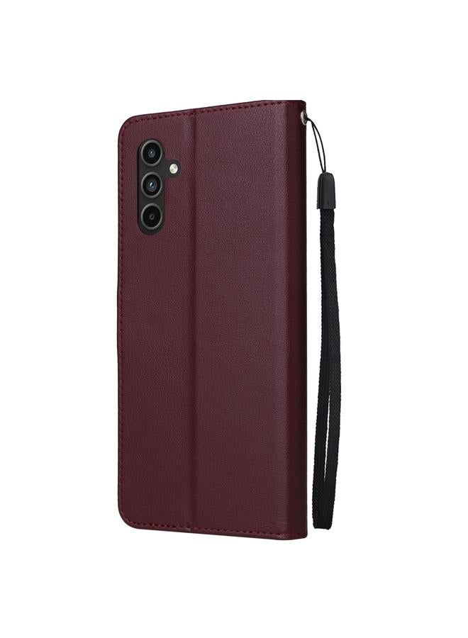 اس-توب جراب لهاتف Samsung Galaxy A15، جراب جلدي متعدد الوظائف بثلاث فتحات للبطاقات - Image 3