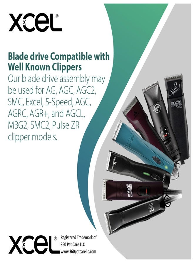 إكسيل شفرة بديلة لذراع تجميع محرك XCEL لماكينات قص شعر الحيوانات الأليفة (عبوة من 4 قطع) - Image 3