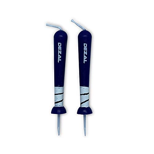 DEZAL Blue Baseball Bat and Softball Bat Candles -6 pack for Baseball Birthday Party Supplies and Decorations – Cupcake and Birthday Cake Topper Candles for Softball Fastpitch and Baseball fans (Navy) - Image 3