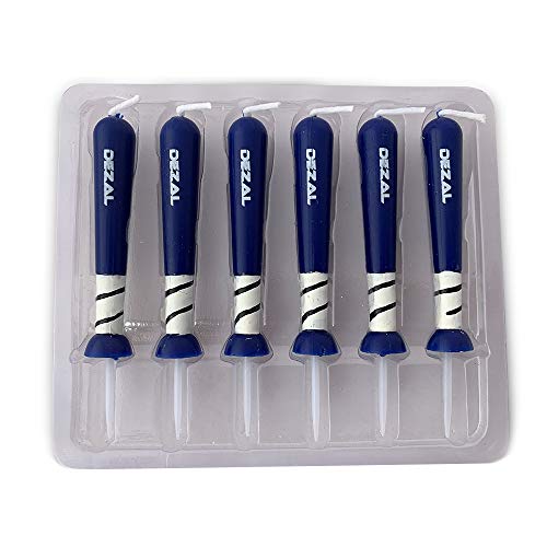 DEZAL Blue Baseball Bat and Softball Bat Candles -6 pack for Baseball Birthday Party Supplies and Decorations – Cupcake and Birthday Cake Topper Candles for Softball Fastpitch and Baseball fans (Navy) - Image 5