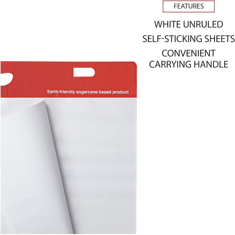 Universal 35603 Self Stick Easel Pads, Unruled, 25 x 30, White, 2 30 Sheet Pads/Carton - Image 3