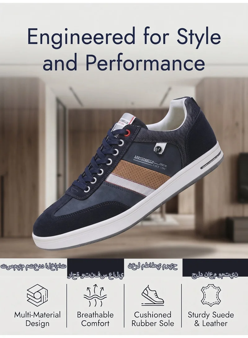 ARRIGO BELLO A0170-2 ARRIGO BELLO Men's Classic Lace-up Shoes Lightweight Color Block Sneakers for Everyday Wear for Men | Best Price UAE