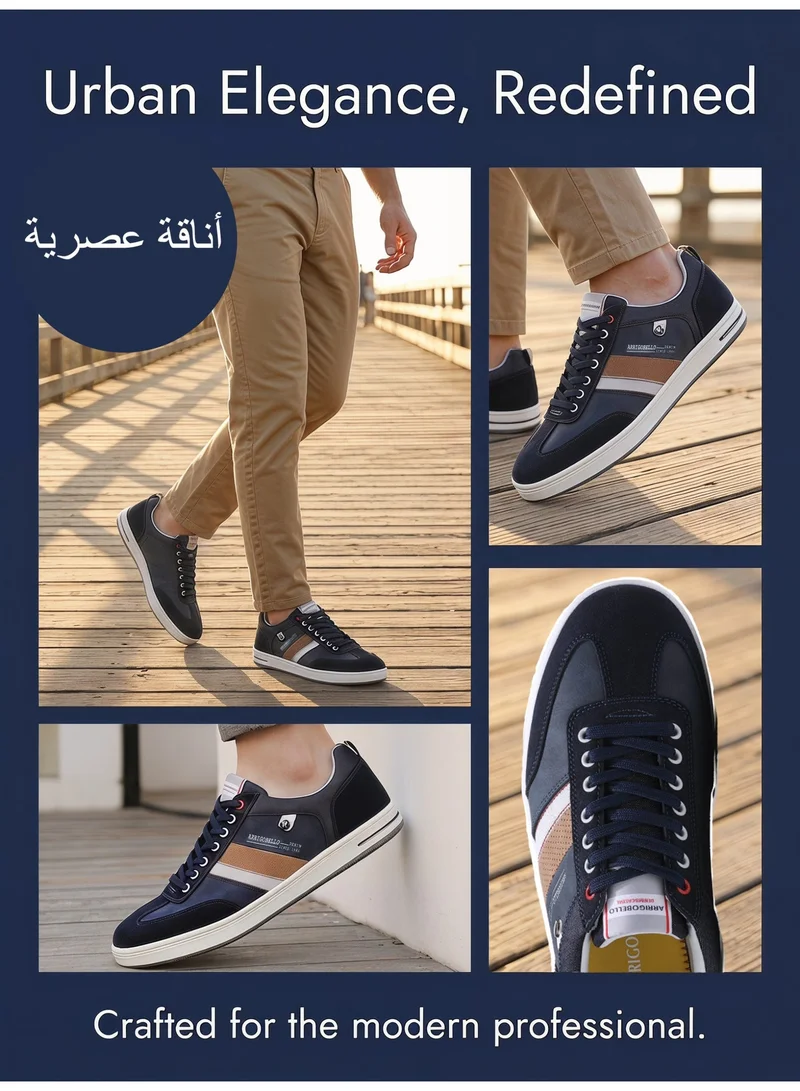 ARRIGO BELLO A0170-2 ARRIGO BELLO Men's Classic Lace-up Shoes Lightweight Color Block Sneakers for Everyday Wear for Men | Best Price UAE