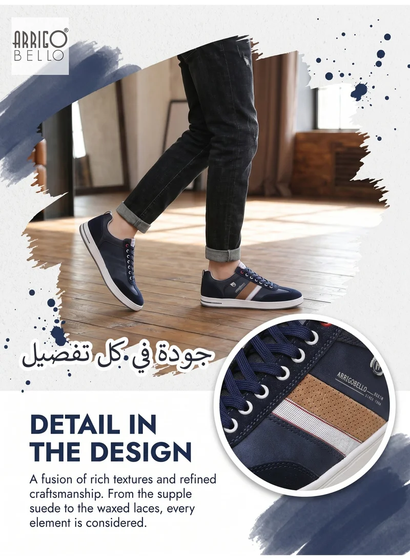 ARRIGO BELLO A0170-2 ARRIGO BELLO Men's Classic Lace-up Shoes Lightweight Color Block Sneakers for Everyday Wear for Men | Best Price UAE