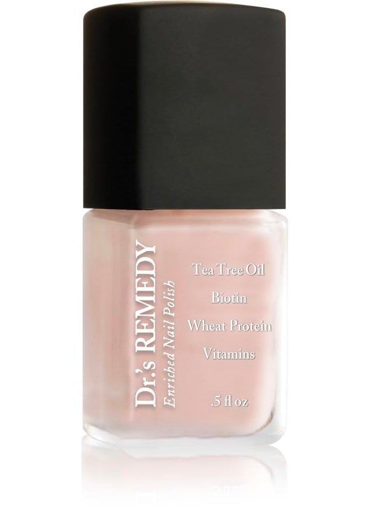 Dr.'s Remedy Dr’s Remedy Enriched Nail Polish: Non Toxic, All Natural, and Organic - Doctor Formulated: Strengthens, Restores, Heals, and Protects '24-Free' - PERFECT Petal Pink 
