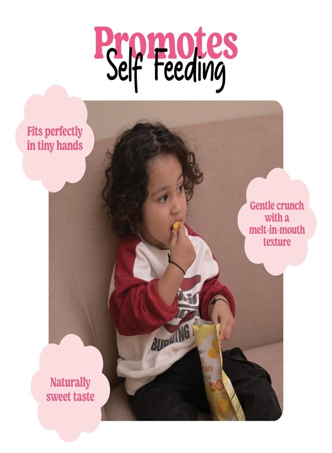 Nooka Pink Fruit Crunchies for Babies – Healthy Snack with Real Fruits & Veggies | 5 Ingredients Only | No Added Sugar | Melts in Baby’s Mouth | Age 7+ Months (20g) - Image 5