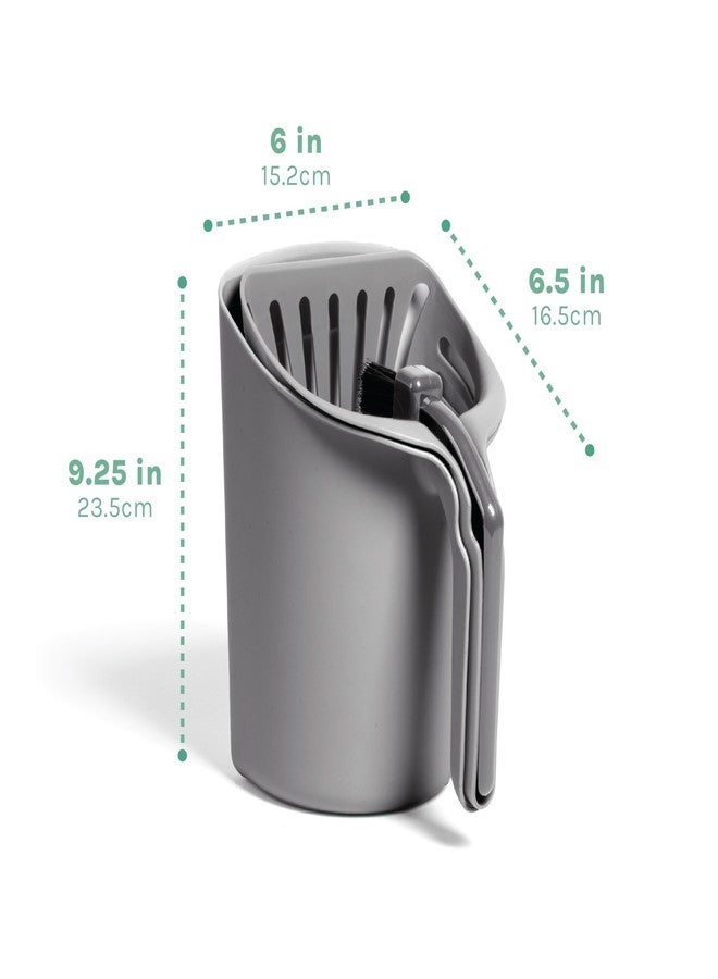 Kitty City Infinity Cat Litter Scoop with Holder – Non-Stick Aluminum Litter Sifter & Deep Shovel, Ergonomic Handle, Easy Clean Poop Scooper for Cats - Image 4