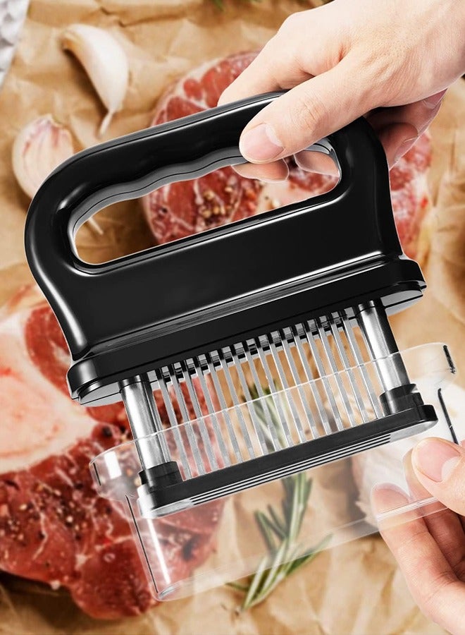 General Meat Tenderizer with 48 Stainless Steel Ultra Sharp Needle Blades, Kitchen Cooking Tool Best for Tenderizing, BBQ, Marinade  - Image 3