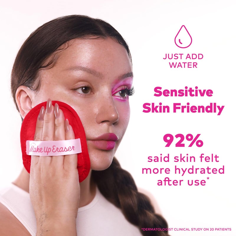 Makeup Eraser The Original MakeUp Eraser, 7-Day Set, Erase All Makeup With Just Water, Including Waterproof Mascara, Eyeliner, Foundation, Lipstick, Sunscreen, and More! Strawberry Fields, 7ct. - Image 3
