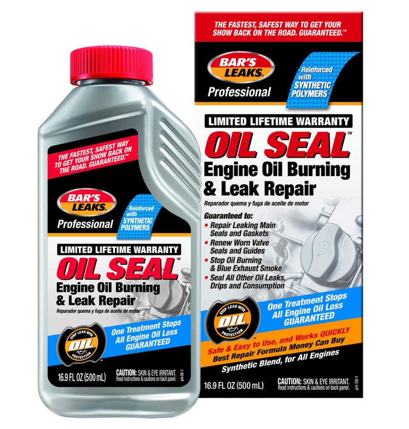 Bar's Leaks OS-1 Oil Seal Engine Oil Burning and Leak Repair, 16.9 oz. - Image 1