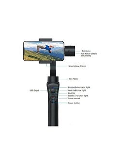 PADOM Padom S5B 3axis Stabilize Gimbal Bluetooth Handheld Device With Focus And Zoom Functions With Long Lifetime  - Image 5