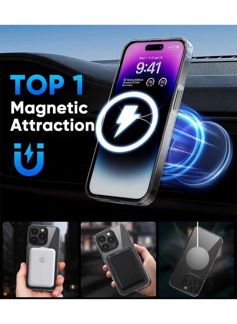 MagSafe Clear Case Compatible with iPhone 14 Pro Max with Fast Charging - Image 3