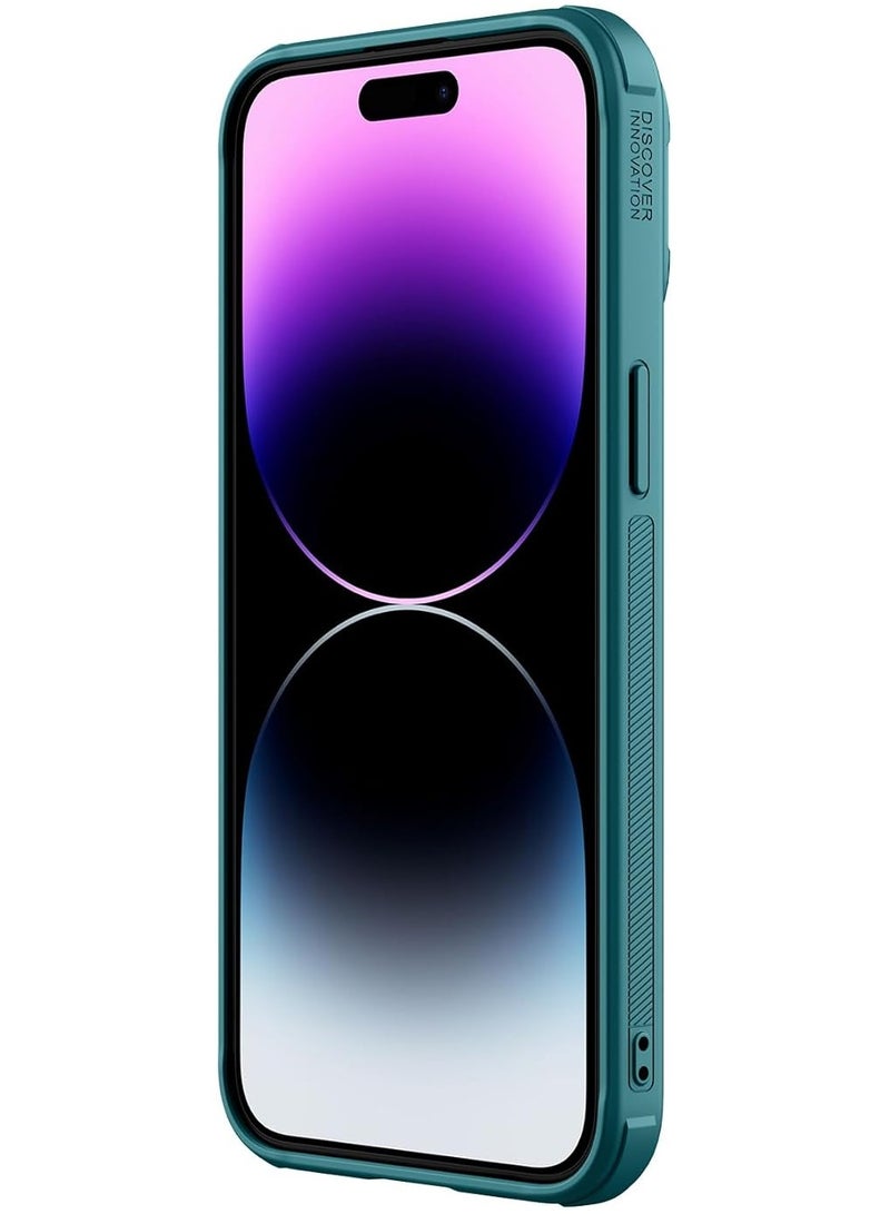 Nillkin CamShield Prop Leather Magnetic Series Cover Case Designed For Apple iPhone 15 Pro Max - Exuberant Green - Image 4