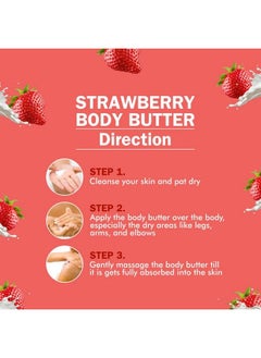 Nuerma Science Strawberry Body Butter For Intense Moisturization & Soft Supple Healthy Skin 50 Gm  - Image 5