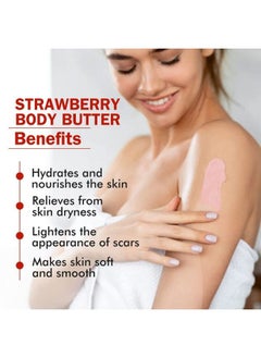 Nuerma Science Strawberry Body Butter For Intense Moisturization & Soft Supple Healthy Skin 50 Gm  - Image 4