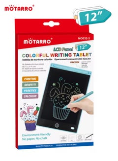 MOTARRO MOTARRO 12-Inch Colorful LCD Writing Tablet for Kids – Erasable Doodle Board with Stylus, Eye-Friendly Screen, Fun & Educational Toy for Drawing & Learning (Pink)  - Image 1