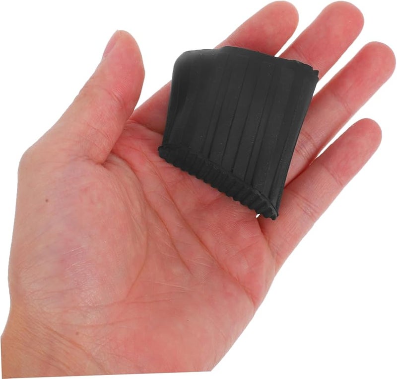 4Pcs Black Rubber Ladder Feet Pads Non Slip Protective Covers for Extension and Step Ladders - Image 4