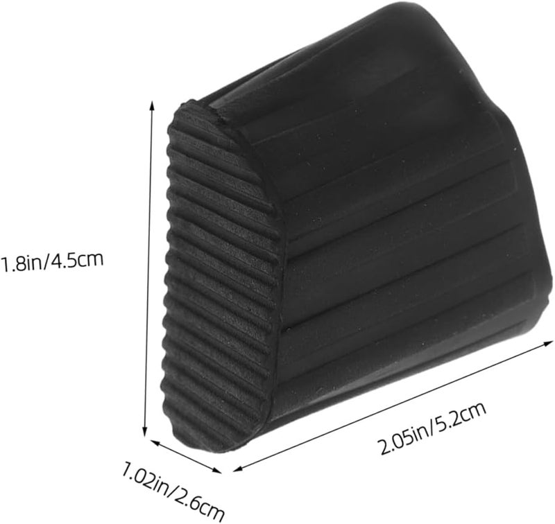 4Pcs Black Rubber Ladder Feet Pads Non Slip Protective Covers for Extension and Step Ladders - Image 3