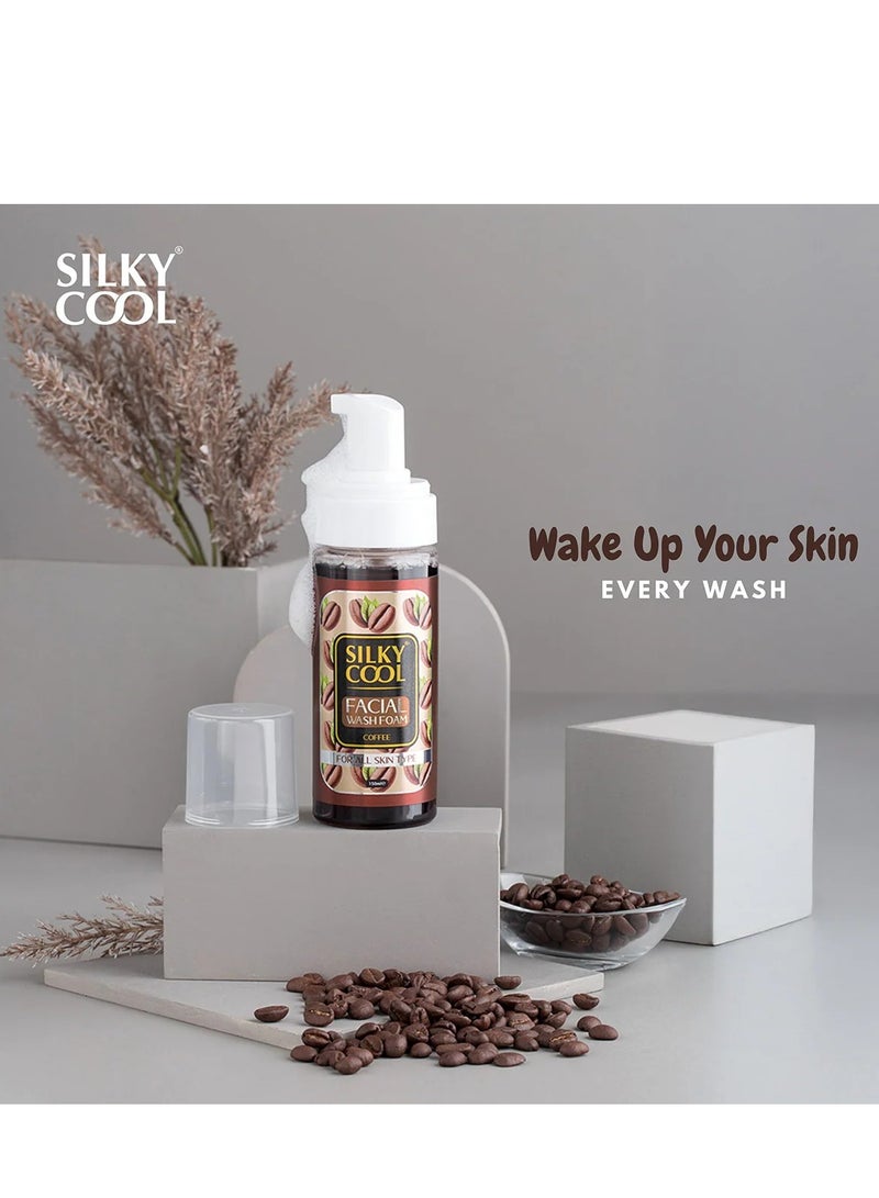 Silky Cool Face Wash Foam Coffee 150ml - Image 2
