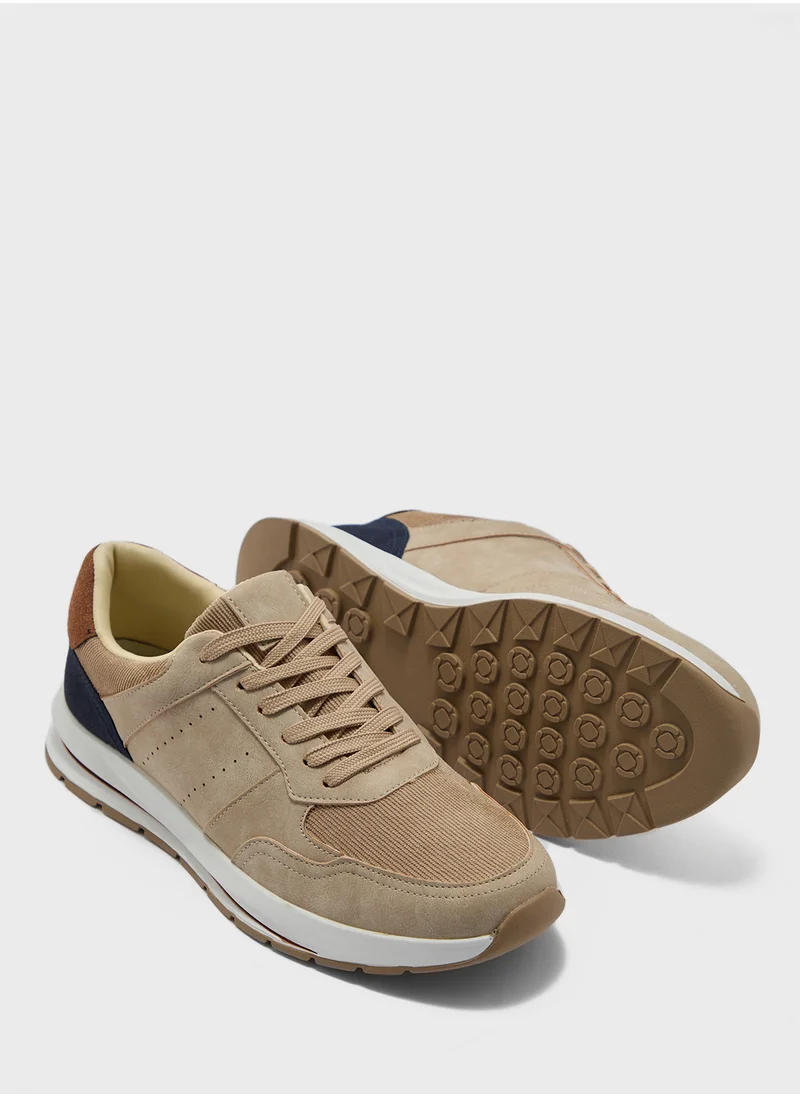 Seventy Five Corduroy Detail Casual Sneakers