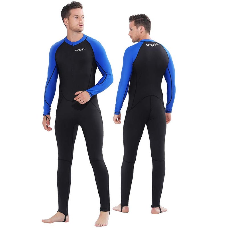 بدلة غوص كاملة للرجال من COPOZZ مع حماية من الأشعة فوق البنفسجية للغوص وركوب الأمواج والغطس