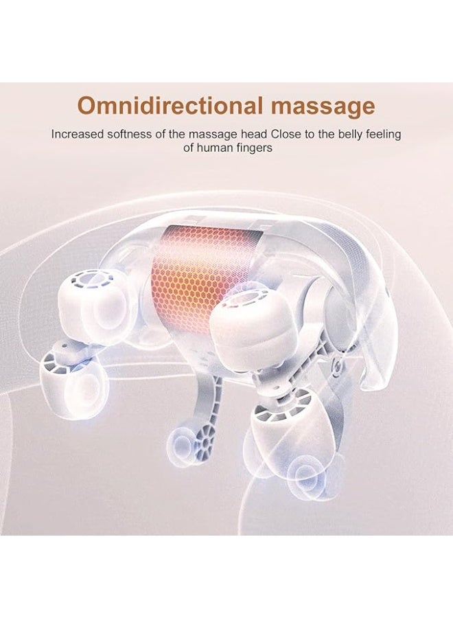 Shiatsu Neck & Back Massager - Deep Tissue Kneading with Heat - Portable Electric Massage Pillow for Body Pain Relief at Home, Office, and Car - Image 4