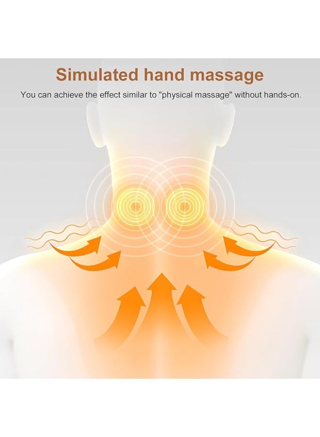 Shiatsu Neck & Back Massager - Deep Tissue Kneading with Heat - Portable Electric Massage Pillow for Body Pain Relief at Home, Office, and Car - Image 2