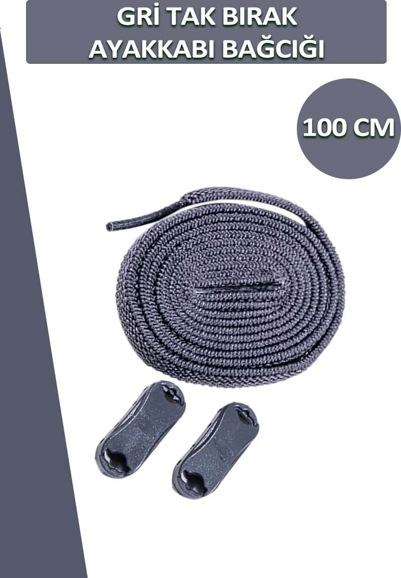 Dopar Elastic Flexible Smart Lock Plug and Drop Shoelaces 100 cm