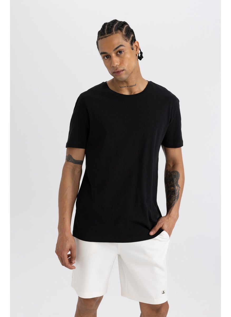 Man DeFactoFit Standard Fit Crew Neck Printed T