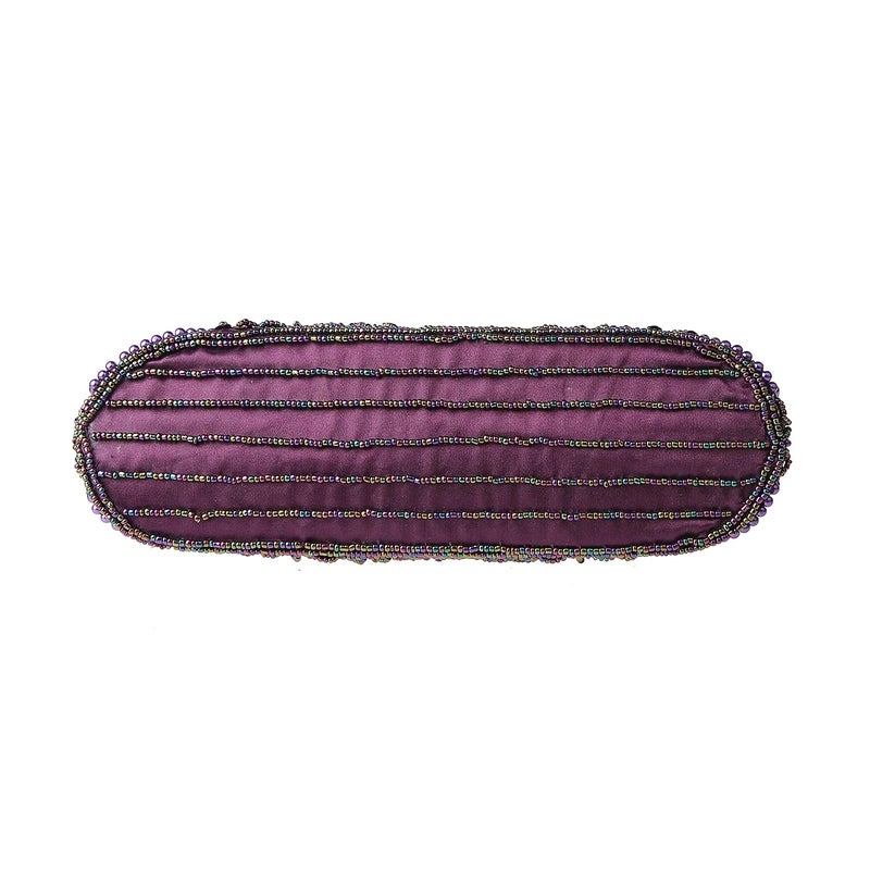 DA BODAN Women's Evening Bag Vintage Beaded Sequin Pearl Clutch Handbag Shoulder Bag Purses for Wedding Bridal Prom Party (Purple) - Image 5