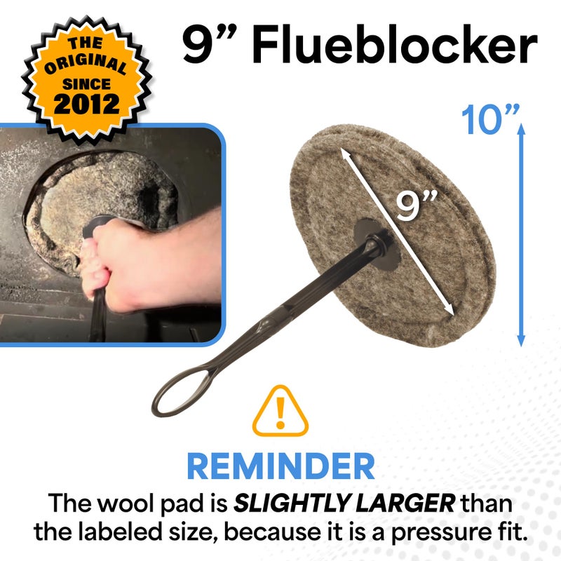 Flueblocker Chimney Sheep 10 inch Round Chimney Draught Excluder - Image 2