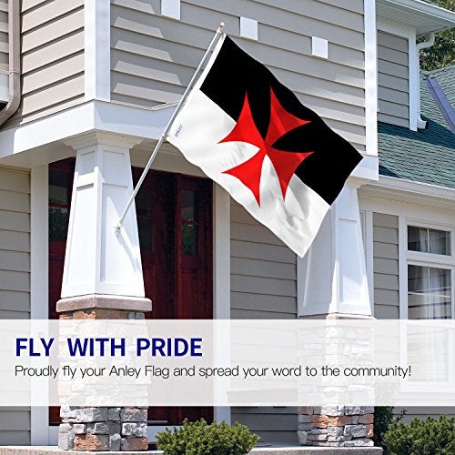 ANLEY Fly Breeze 3x5 Foot Knights Templar Battle Flag Vivid Color and Fade proof Canvas Header and Double Stitched Roman Catholic Church Flags Polyester with Brass Grommets 3 X 5 Ft - Image 3