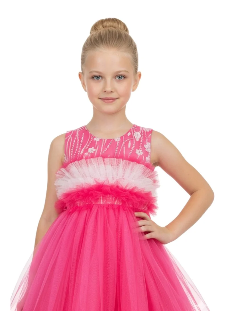 D'Daniela Premium Collection-Maura Pink Party Dress