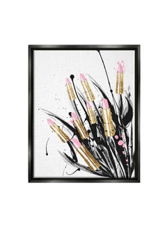 Stupell Industries Contemporary Lipstick Glam Makeup Floating Framed Wall Art, Design by Lil' Rue  - Image 1