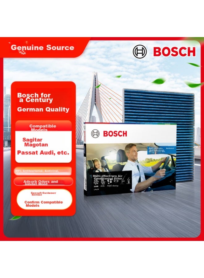 Bosch Multi-effect+pro Air Conditioning Filter 8630 For Magotan, Passat, Sagitar, Tiguan L, Tayron, Anglang, Yihao 7, Bora, A3, Q3 - Image 1