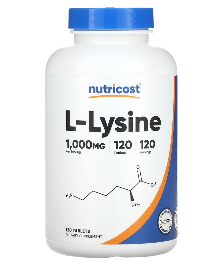 Nutricost L-Lysine 1000 mg 120 Tablets