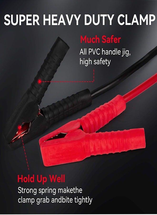 Generic Jumper Cables for Car Battery, Heavy Duty Jumper Cables, 4m 2000AMP Jump Starting Dead or Weak Batteries Emergency Roadside Assistance, Works in Every Weather  - Image 2