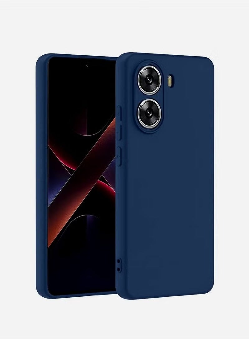 JAJEEK Xiaomi Poco X7 Pro 5G 2025 Premium Soft Liquid Silicone Case in Navy Blue, Shockproof, Anti-Slip Grip, Scratch-Resistant, Slim Fit, Lightweight, Full Protection Cover - Image 1