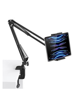 Adjustable Tablet Holder for Desk Flexible Tablet Arm Clamp Compatible with iPad Pro  iPad Air iPad Mini Galaxy Tab iPhone